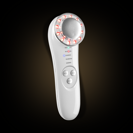 Galvanic and cleansing face iron