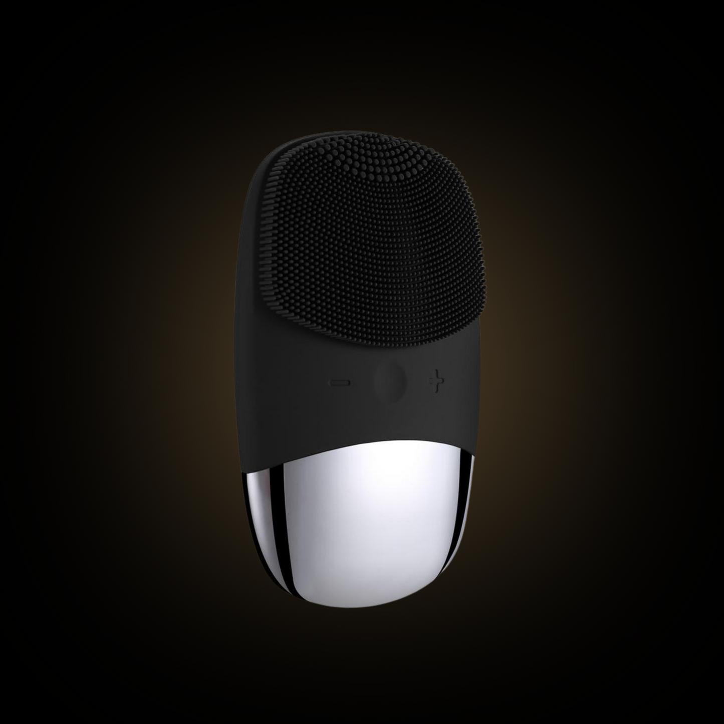 Flat silicone brush for face cleansing and massage