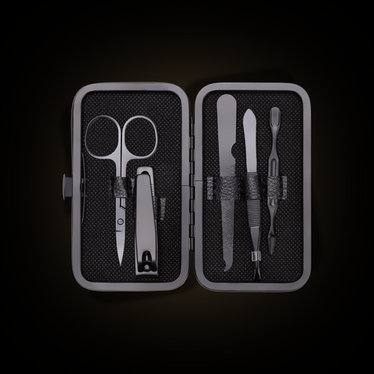 Travel size manicure set 5 pieces (black)
