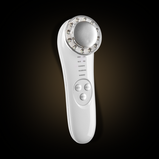 Galvanic and cleansing face iron