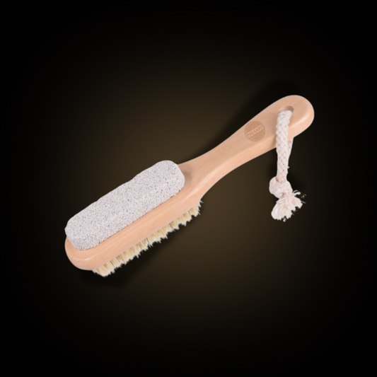 Wooden pumice with brush