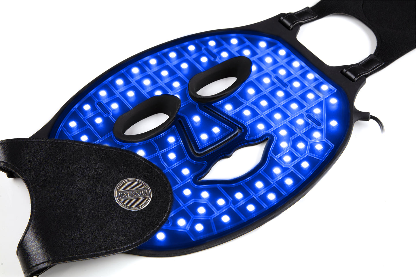 Rechargeable silicone treatment LED mask for the face (black)