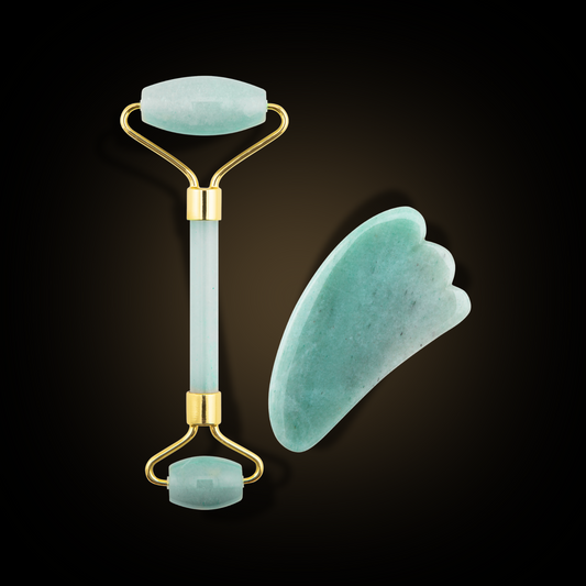 Massage roller and Gua Sha plate