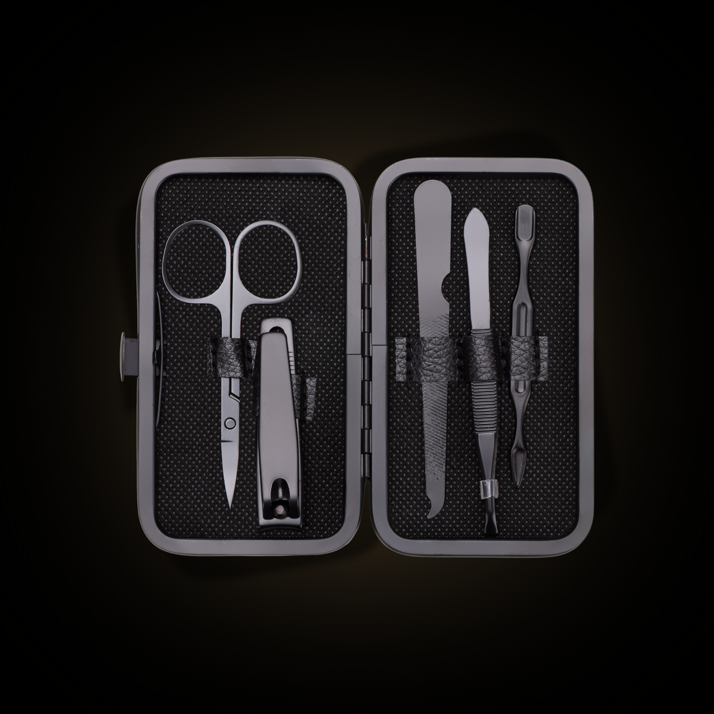 Travel size manicure set 5 pieces (black)