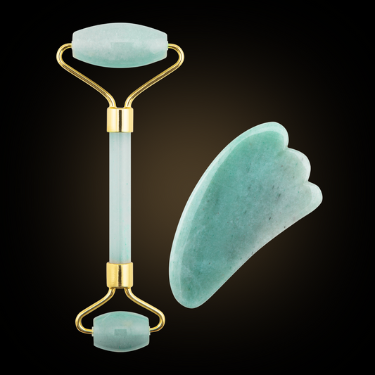 Massage roller and Gua Sha plate