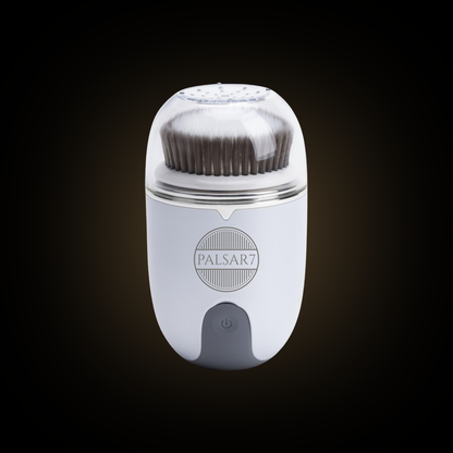 Compact electric skin cleansing brush 3in1