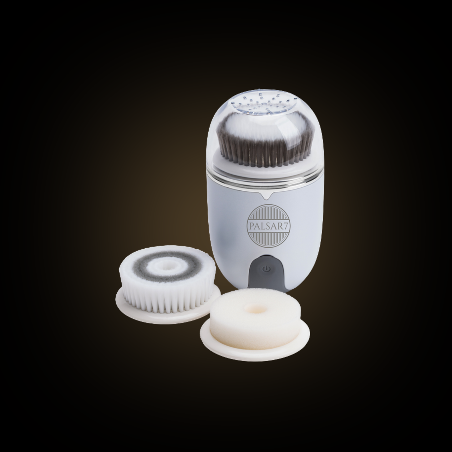 Compact electric skin cleansing brush 3in1